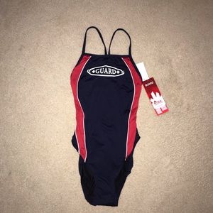 One piece lifeguard swimsuit